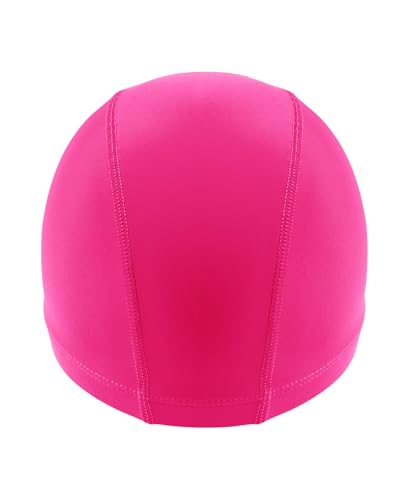 Arena Unisex Junior Unix II Swim Cap for Boys and Girls Ages 6 to 12 Lightweight Stretch Fabric Kids’ Pool Bathing Cap, One Size, Pink - Image 2