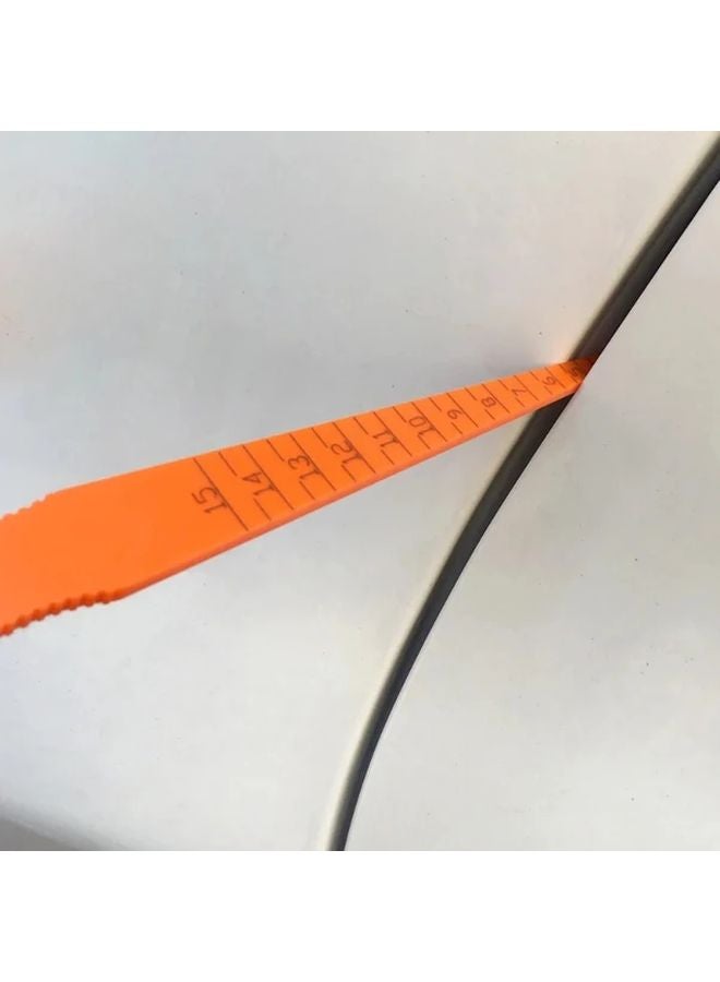 Orange Auto Body Alignment Feeler Gauge Metric Inch Markings Plastic Gap Panel Tool - Image 2