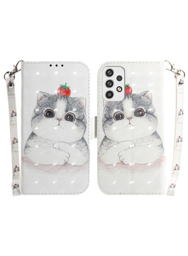 S-TOP Case For Samsung Galaxy A23 3D Colored Horizontal Flip Leather Phone Case - Image 1