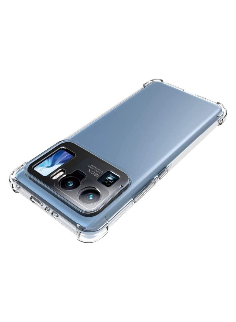 نيو غطاء خلفي مرن ناعم شفاف من مادة TPU مع حماية للكاميرا ومصد مقاوم للصدمات في الزوايا لهاتف Xiaomi Mi 11 جراب شفاف للغاية - Image 1