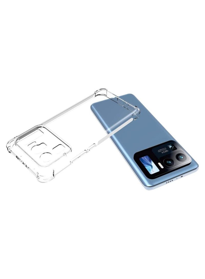 نيو غطاء خلفي مرن ناعم شفاف من مادة TPU مع حماية للكاميرا ومصد مقاوم للصدمات في الزوايا لهاتف Xiaomi Mi 11 جراب شفاف للغاية - Image 2