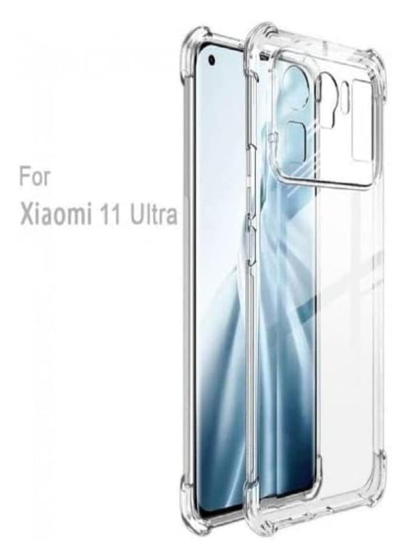 نيو غطاء خلفي مرن ناعم شفاف من مادة TPU مع حماية للكاميرا ومصد مقاوم للصدمات في الزوايا لهاتف Xiaomi Mi 11 جراب شفاف للغاية - Image 4