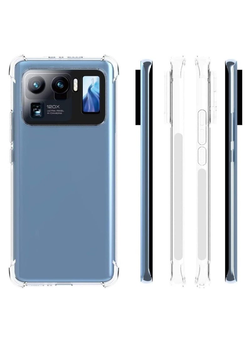 نيو غطاء خلفي مرن ناعم شفاف من مادة TPU مع حماية للكاميرا ومصد مقاوم للصدمات في الزوايا لهاتف Xiaomi Mi 11 جراب شفاف للغاية - Image 5