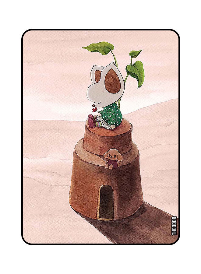 Theodor Protective Flip Case Cover For SAMSUNG GALAXY TAB S8 Sand Castle Cartoon - Image 1