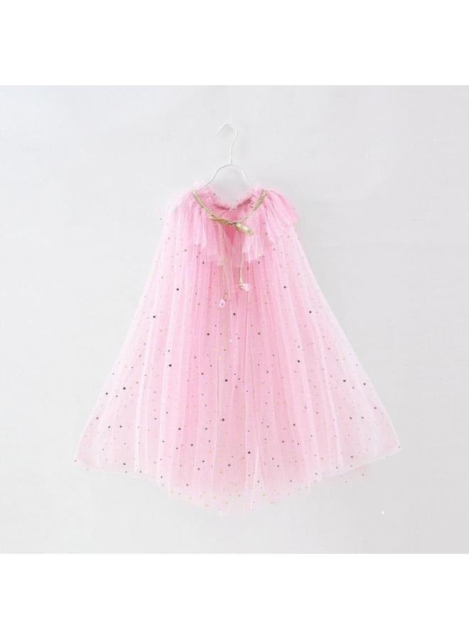 يونج شنج الفتيات كيب عباءة الأميرة اللامعة عيد ميلاد عيد ميلاد عيد ميلاد ， الأميرة عباءة 80 سم - Image 1