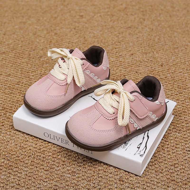 Girls Moral Training Shoes Children'S Shoes Casual Shoes Baby Light Soft Soled Sports Shoes - Image 1