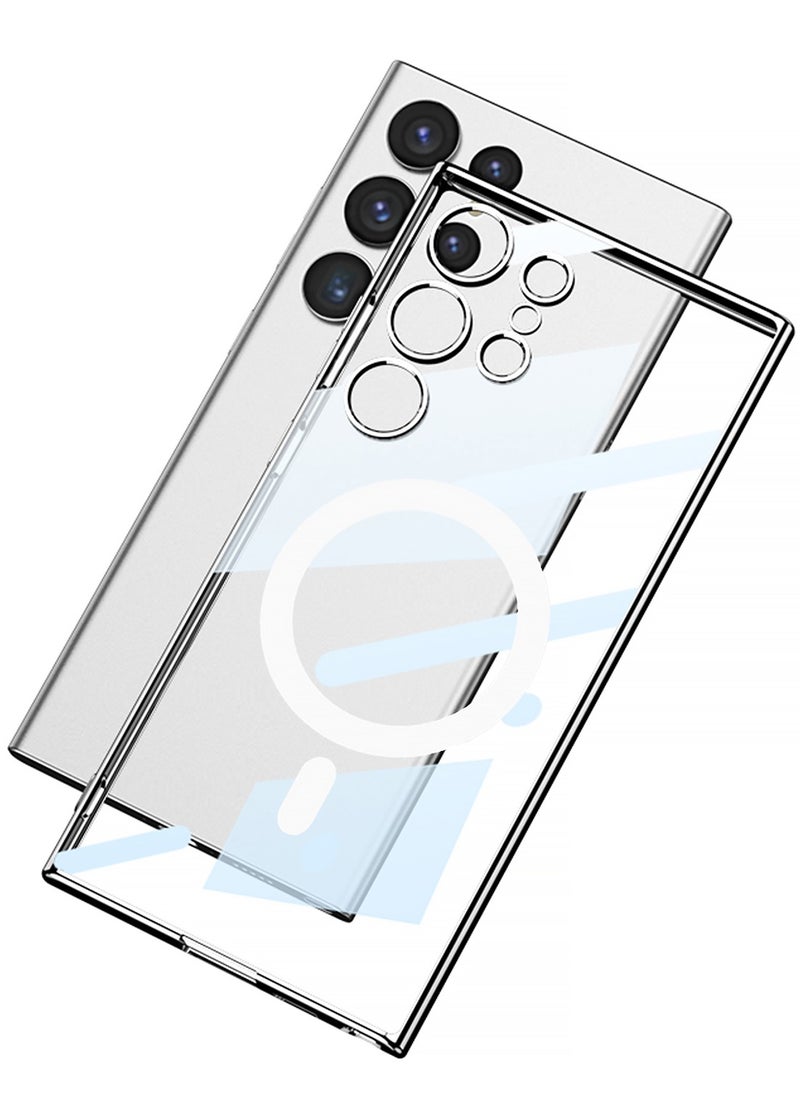GKK - Gkk Compatible With Samsung Galaxy S24 Ultra Case TPU Phantom Support Mag_safe (Clear) - Image 1