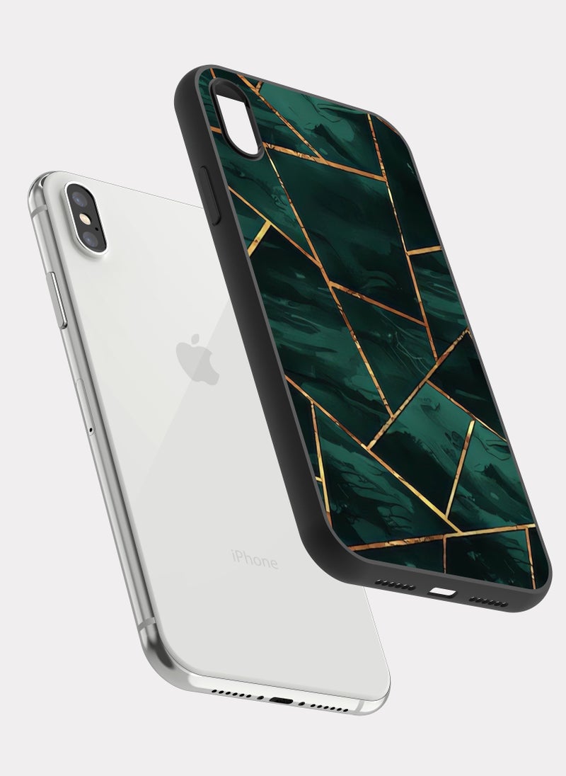 PXLAAT iPhone XS MAX case cover Copper Gold Geometric - Image 2