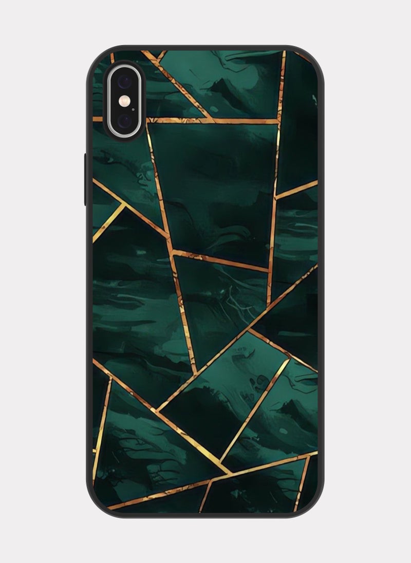 PXLAAT iPhone XS MAX case cover Copper Gold Geometric - Image 1