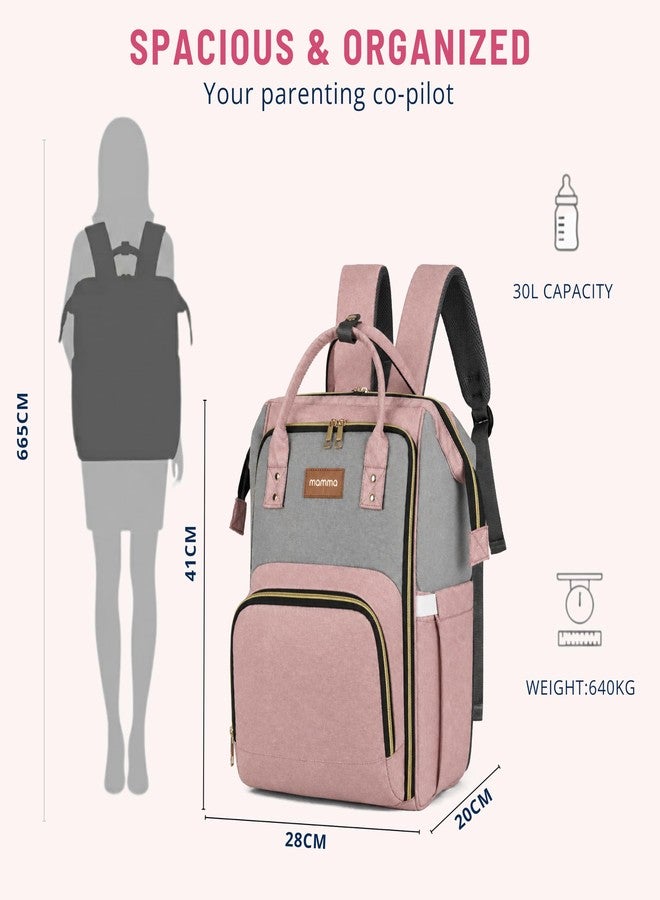 MAMMA Dual Partition Diaper Bag For Mothers for Travel, Baby Bag for Mother Travel,16 Pockets Diaper Bags for Mom and Hospital Bag for Delivery Women,Unisex Baby diaper Bag with 9 Month Warranty - Image 4