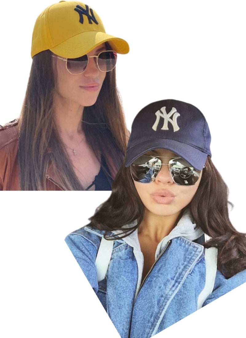 Elif Iç Giyim Elif Underwear Unisex Ny Embroidered Cap Hat Set of 2  - Image 1