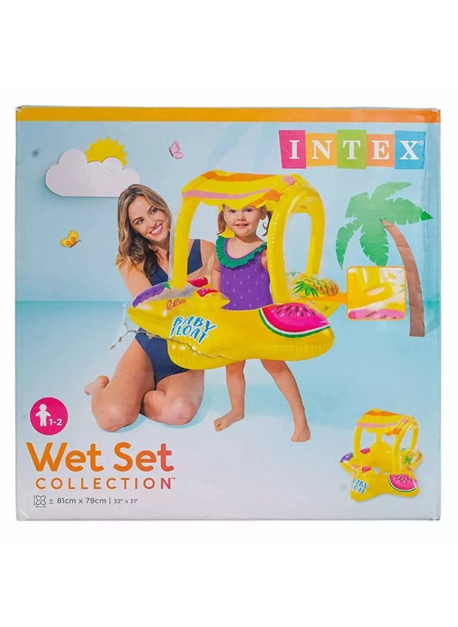INTEX Intex Baby Float with Leg Holes- Yellow  - Image 1