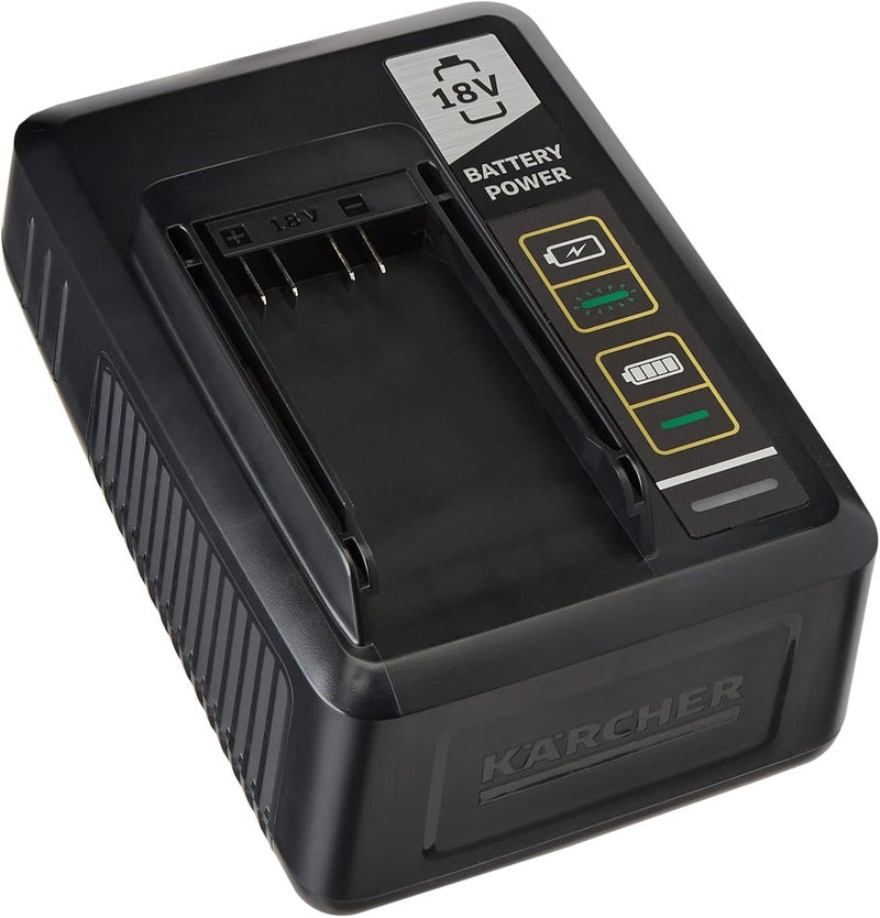 Kärcher 24450320 Fast 18V Battery Charger, Black, 2,5 y 5,0 Ah - Image 1