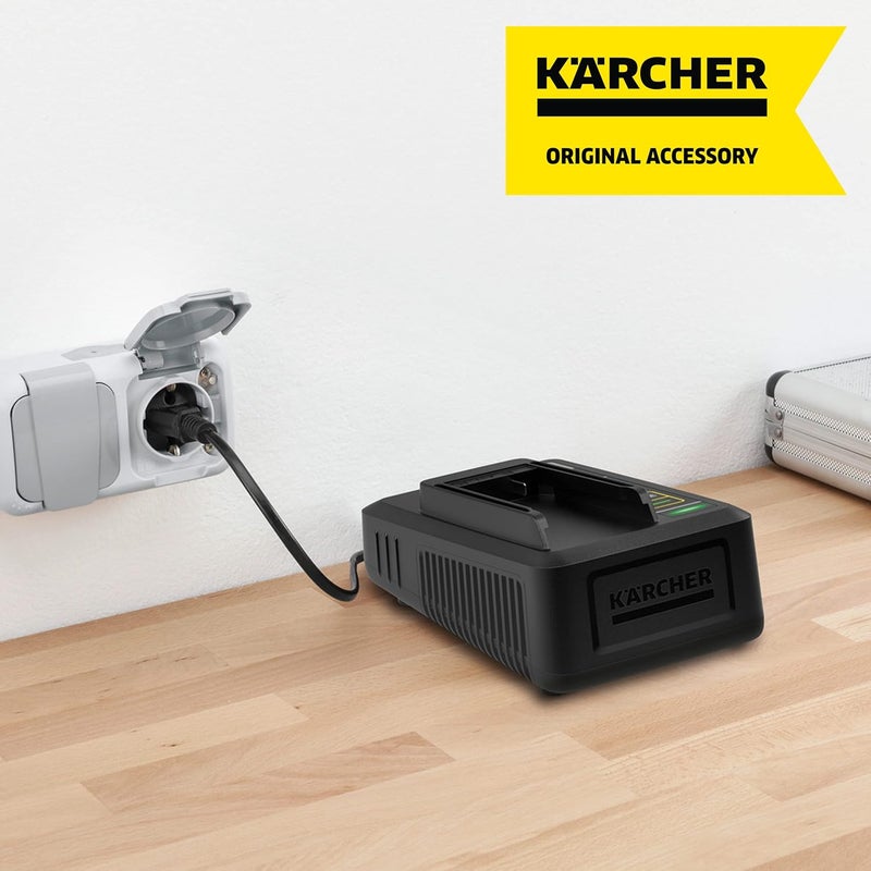 Kärcher 24450320 Fast 18V Battery Charger, Black, 2,5 y 5,0 Ah - Image 3