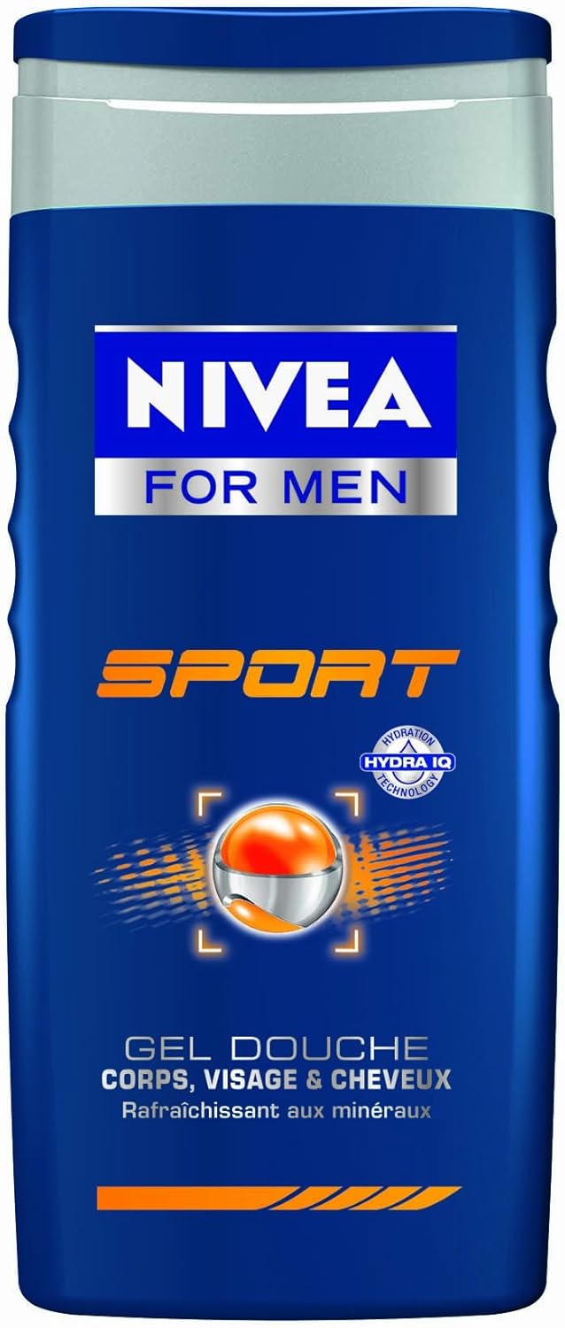 Nivea bathcare Sport For Men Shampoo Shower Gel 250 ml Pack of 2