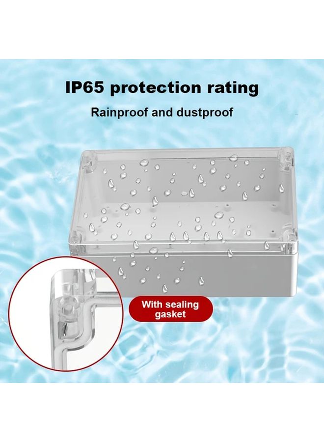 صندوق كهرباء خارجي مقاوم للماء بغطاء شفاف لمعدات الكابلات - Image 3