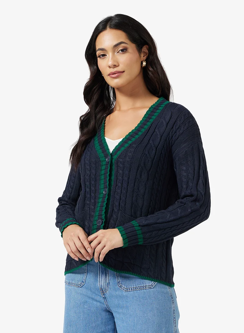ايلا Cable Knit Cardigan