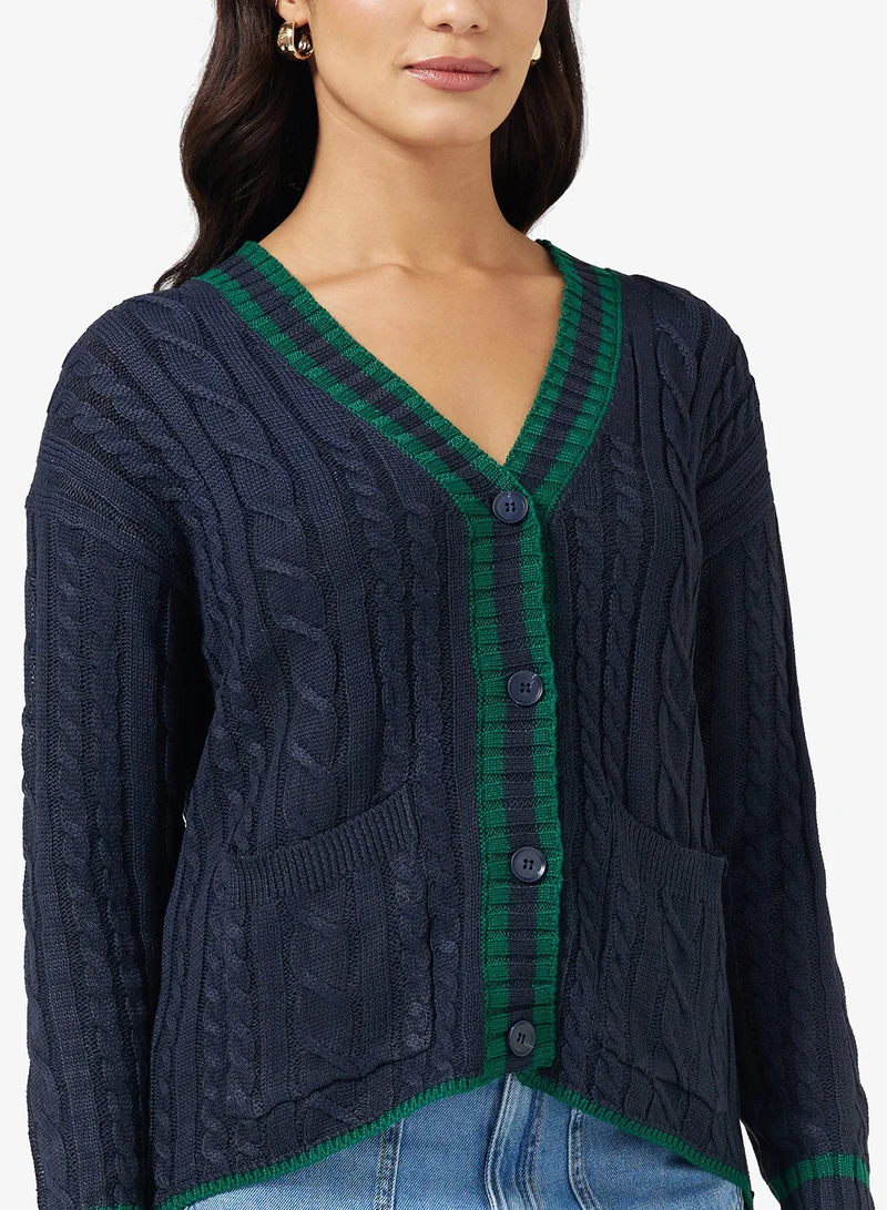 ELLA Cable Knit Cardigan