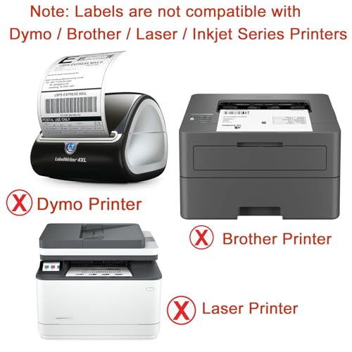 FungLam 4"x 6" Direct Thermal Labels (4 Rolls, 4000 Labels) - 3'' Core, Perforations Between Label - Zebra Compatible - Image 4