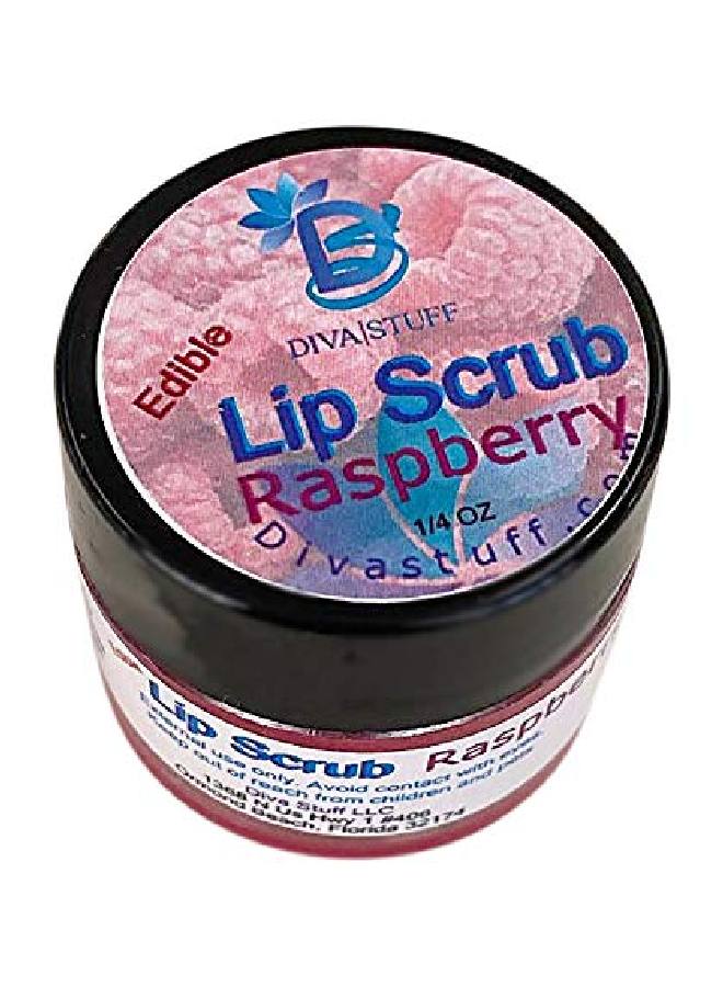 Diva Stuff Ultra Hydrating Lip Scrub For Soft Lips Gentle Exfoliation Moisturizer & Conditioner Raspberry Flavor ¼ Oz (Made In The Usa) - Image 3