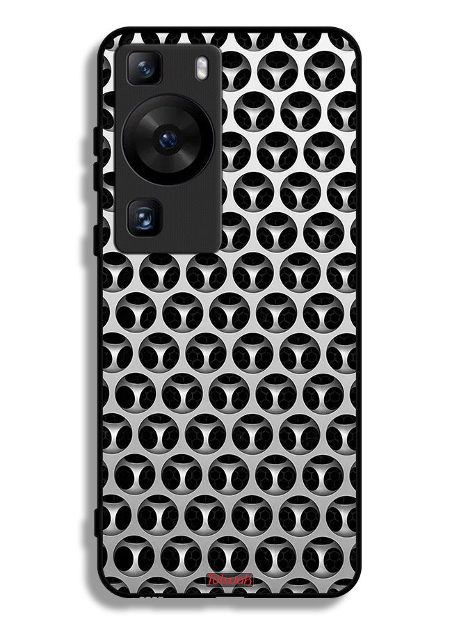 Tolwak Huawei P60 Pro Protective Case Cover Horology Hands Pattern - Image 1