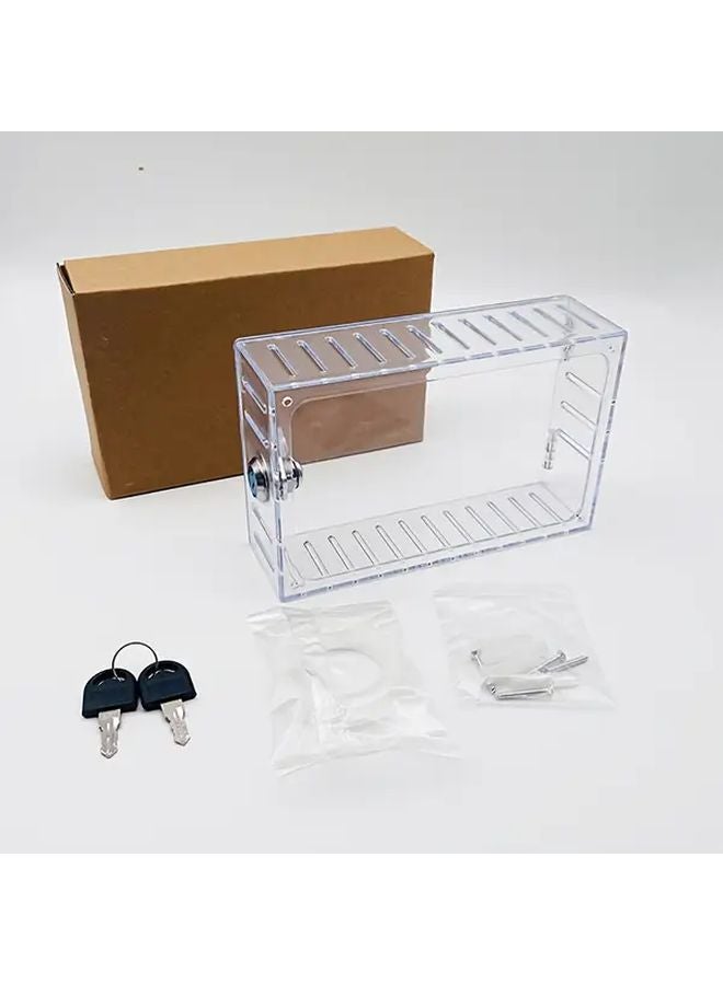 Transparent Thermostat Lock Box Acrylic Security Cover For Wall Air Conditioner - Image 1