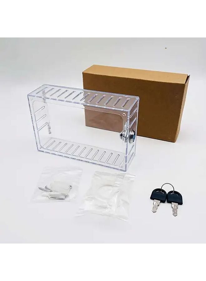 Transparent Thermostat Lock Box Acrylic Security Cover For Wall Air Conditioner - Image 5