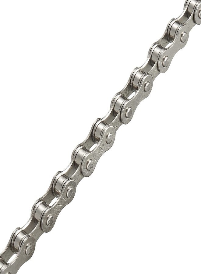 YBEKI 1-Speed Bike Chain 1/2" x 1/8" 114L – Military-Grade Silver Plated Chain with 3 QuickLinks | 11,000 PSI Tensile Strength & US Winter-Proof | Shimano/SRAM Compatible | Tool-Free 90-Second Install - Image 2