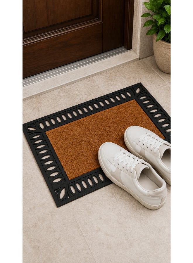 Home auraa Regal Doormat  50x100cm | Non Slip PVC and Coir Material | Indoor Outdoor Durable Entrance Doormats - Image 3