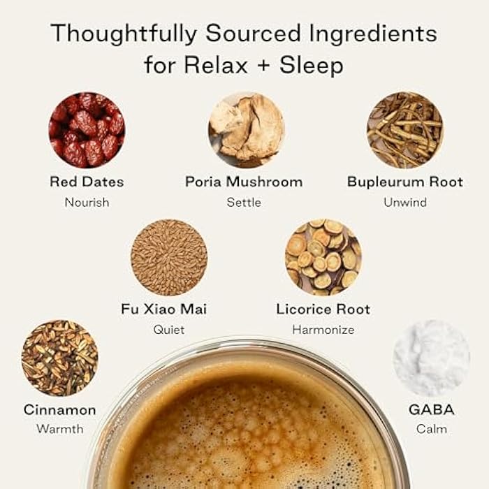 NOOCI Relax + Sleep: Melatonin-Free Sleep Powder Supplement, 420mg GABA + 2,080mg Herbal Blend, Calms Overthinking & Supports Deep, Natural Sleep, No Added Sugar, 20 Sachets - Image 3