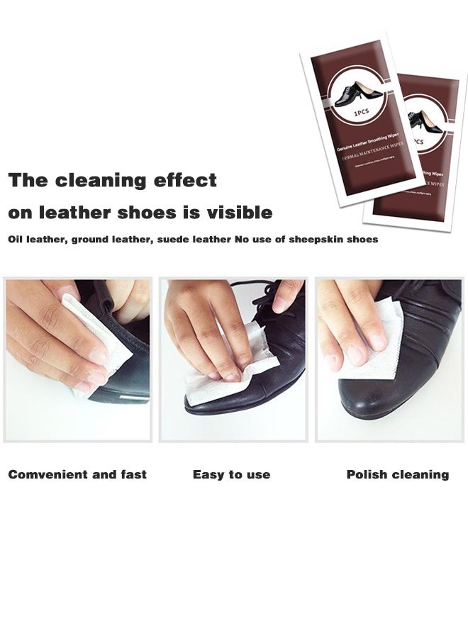Sweet Life 30PCS Leather Shoe Wipes, Independent Packaging, Leather Wipes for Clean & Restore, Leather Cleaner and Conditioner for Shoes, Boots, Bags & Car Interior - Image 4