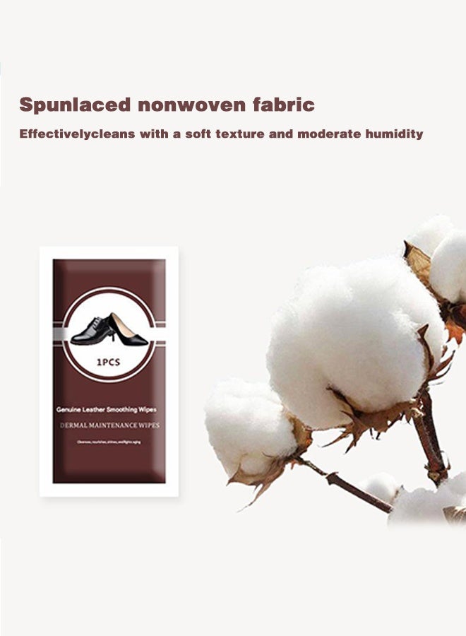 Sweet Life 30PCS Leather Shoe Wipes, Independent Packaging, Leather Wipes for Clean & Restore, Leather Cleaner and Conditioner for Shoes, Boots, Bags & Car Interior - Image 2