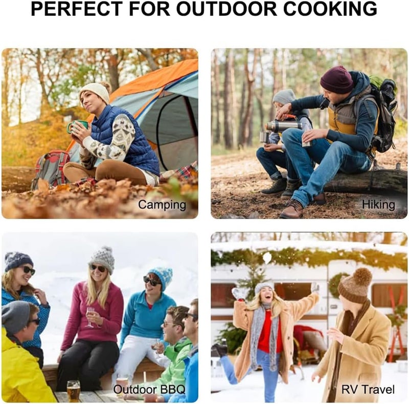 CERAMIC Portable Gas Stove for Camping Stove for Outdoor Cooking with Carrying Case Included (CE-6800) - Image 4