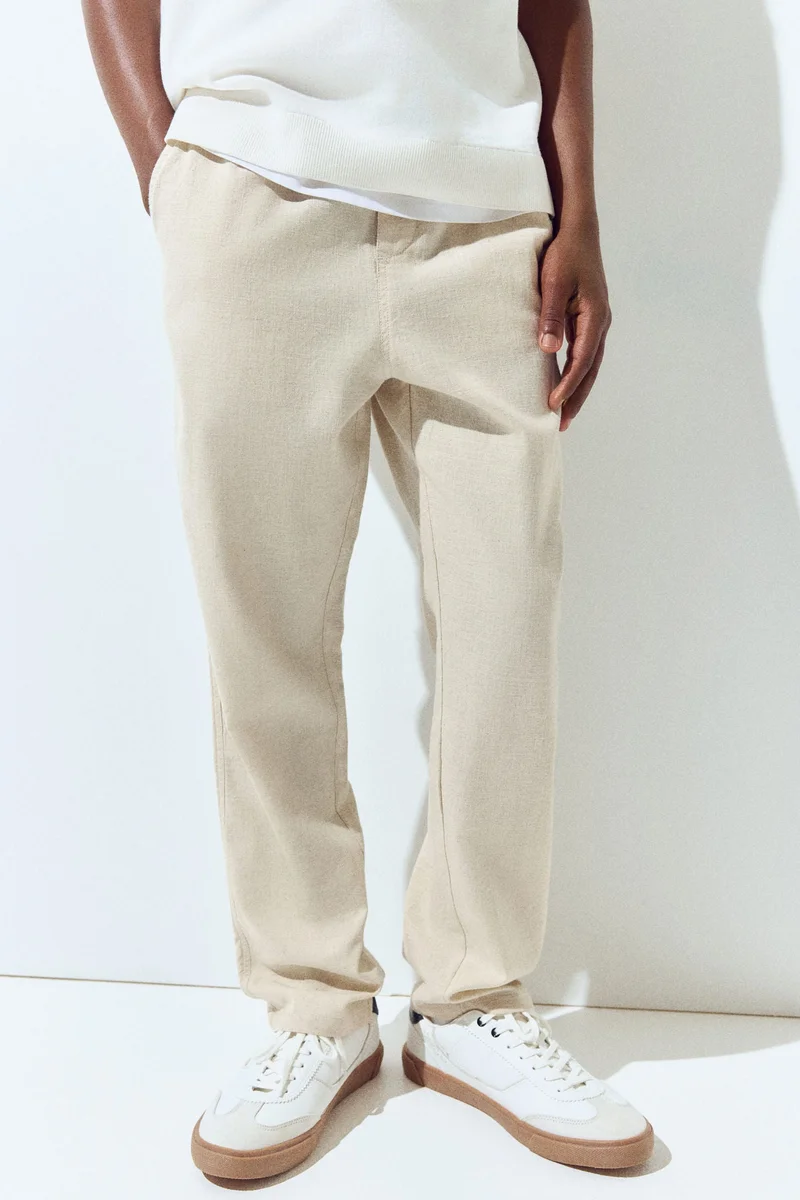 H&M Linen-blend trousers