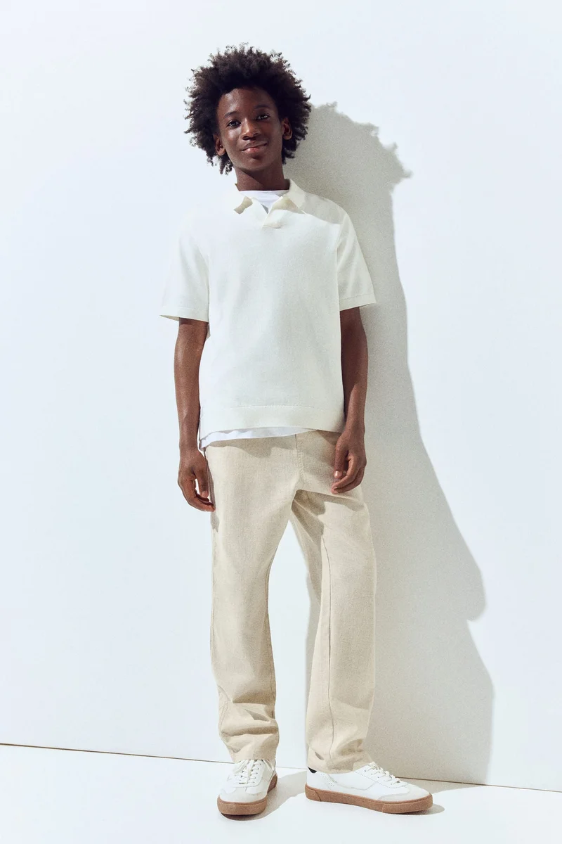 H&M Linen-blend trousers