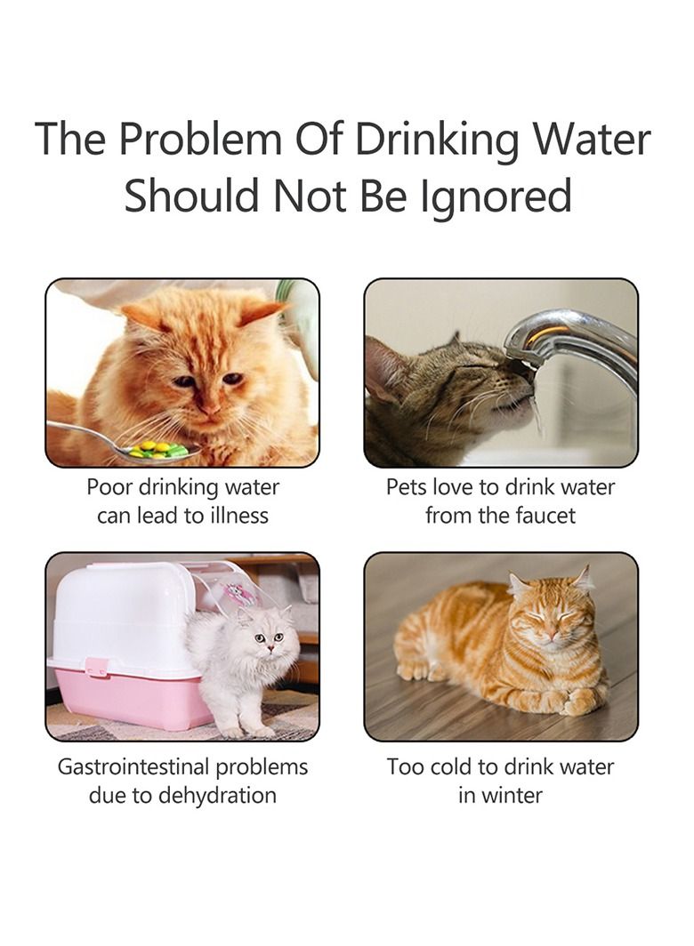 Cat Water Fountain Auto Filter USB Electric Mute Cat Drinker Bowl 1.5L Recirculate Filtring Drinker for Cats Pet Water Dispenser - Image 2