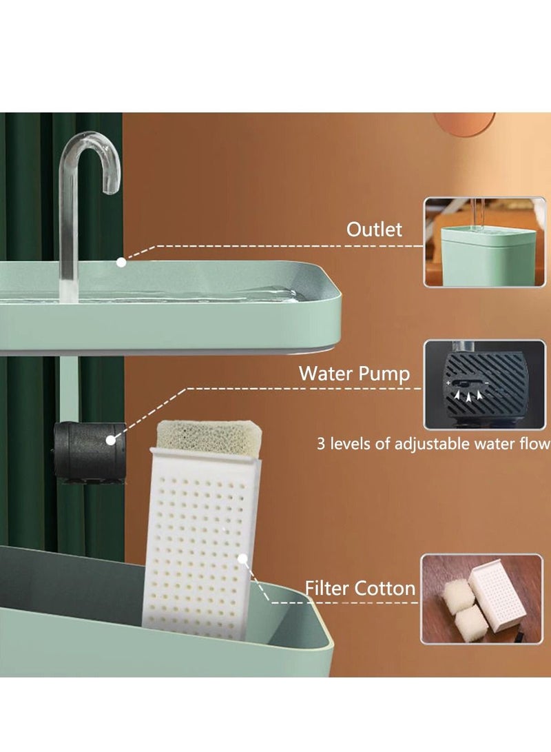 Cat Water Fountain Auto Filter USB Electric Mute Cat Drinker Bowl 1.5L Recirculate Filtring Drinker for Cats Pet Water Dispenser - Image 3