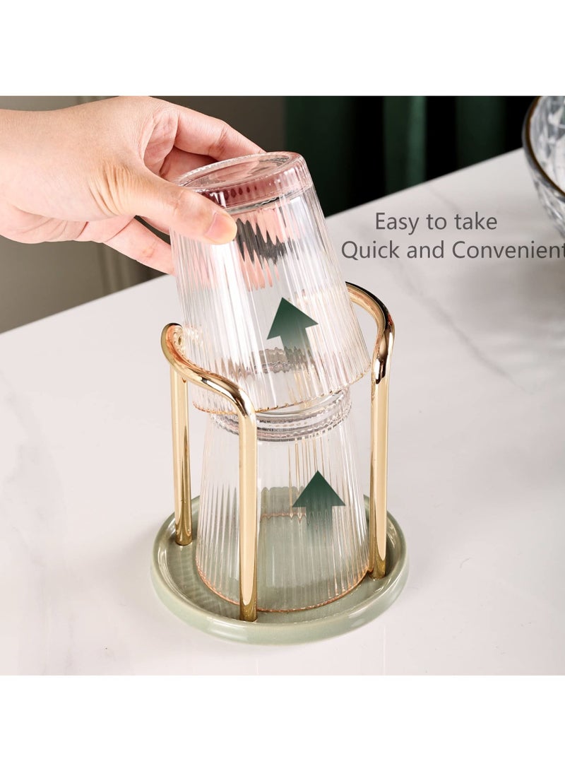 KASTWAVE Paper Cup Dispenser, Disposable Cup Holder, Mouthwash Rinsing Cups for Home, Bathroom, Kitchen, Bar, Counter, Storage, Decor(Max Diameter 7.5cm) - Image 5