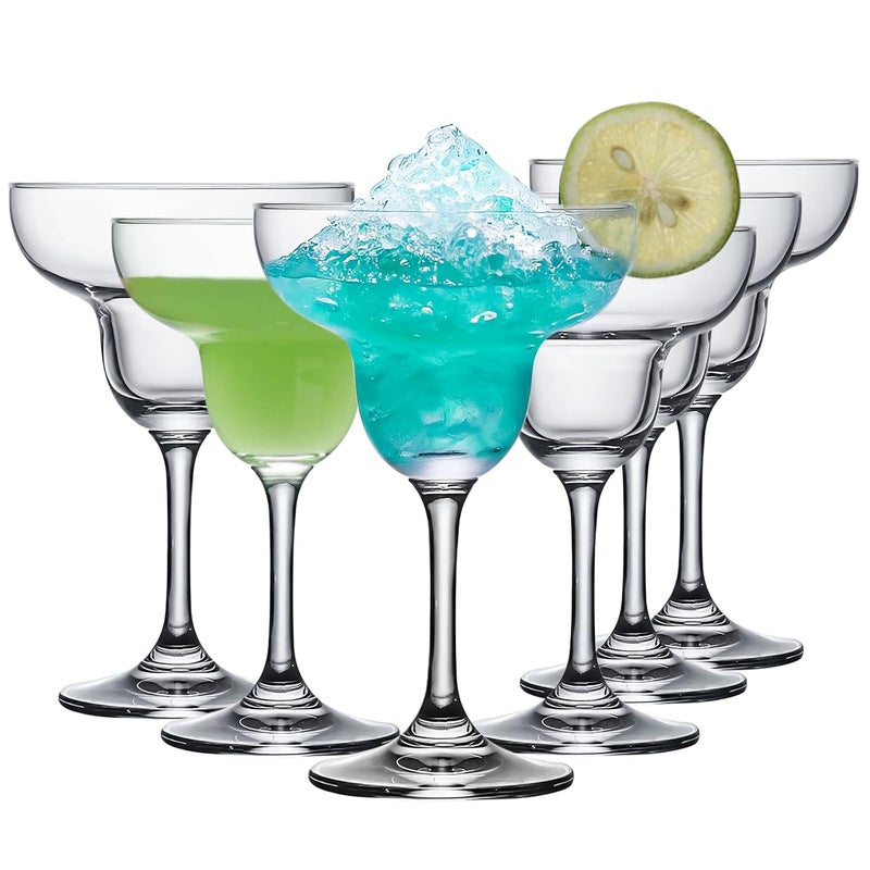 Ufrount Ufrount Margarita Glasses Set of 6Clear 8oz Martini Cocktail GlassesClassic Diaquiri Glasses Elegant Martini Glassware for MartiniMai TaiMojitoPalomaDessertMixed Drinks  - Image 1