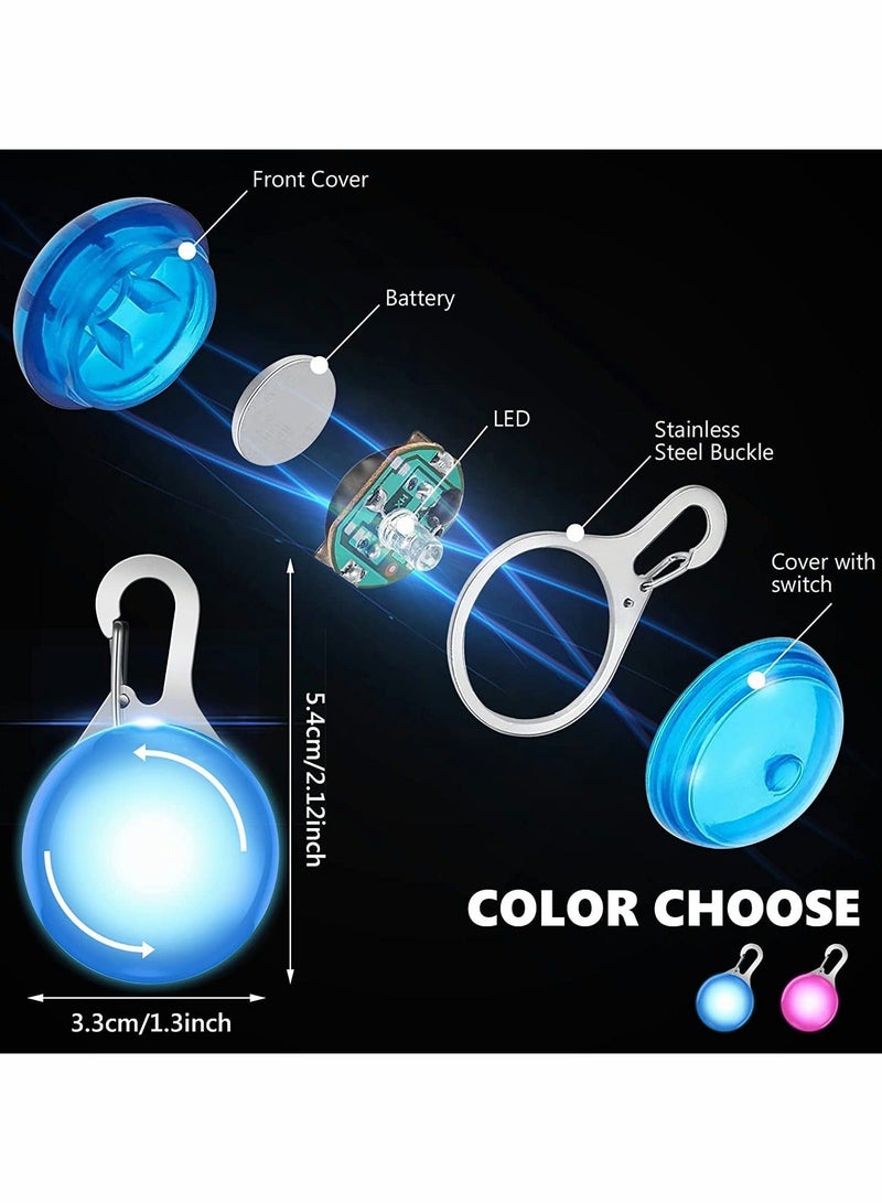 Generic LED Dog Collar Light,Light Up Dog Collars,Clip-on LED Dog Tag Light for Dog Collar,3 Light Modes Dog Lights for Night Walking & Camping 2pcs  - Image 4