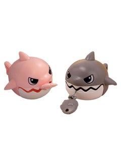 Excefore 2 PCS Shark Keychain Lovely Toy Bag Charm Suitable for Keychain Women Men Gift Car Wallet Charm Craft Buckle Decoration  - Image 1
