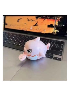 Excefore 2 PCS Shark Keychain Lovely Toy Bag Charm Suitable for Keychain Women Men Gift Car Wallet Charm Craft Buckle Decoration  - Image 2