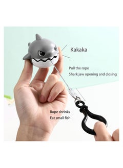 Excefore 2 PCS Shark Keychain Lovely Toy Bag Charm Suitable for Keychain Women Men Gift Car Wallet Charm Craft Buckle Decoration  - Image 5