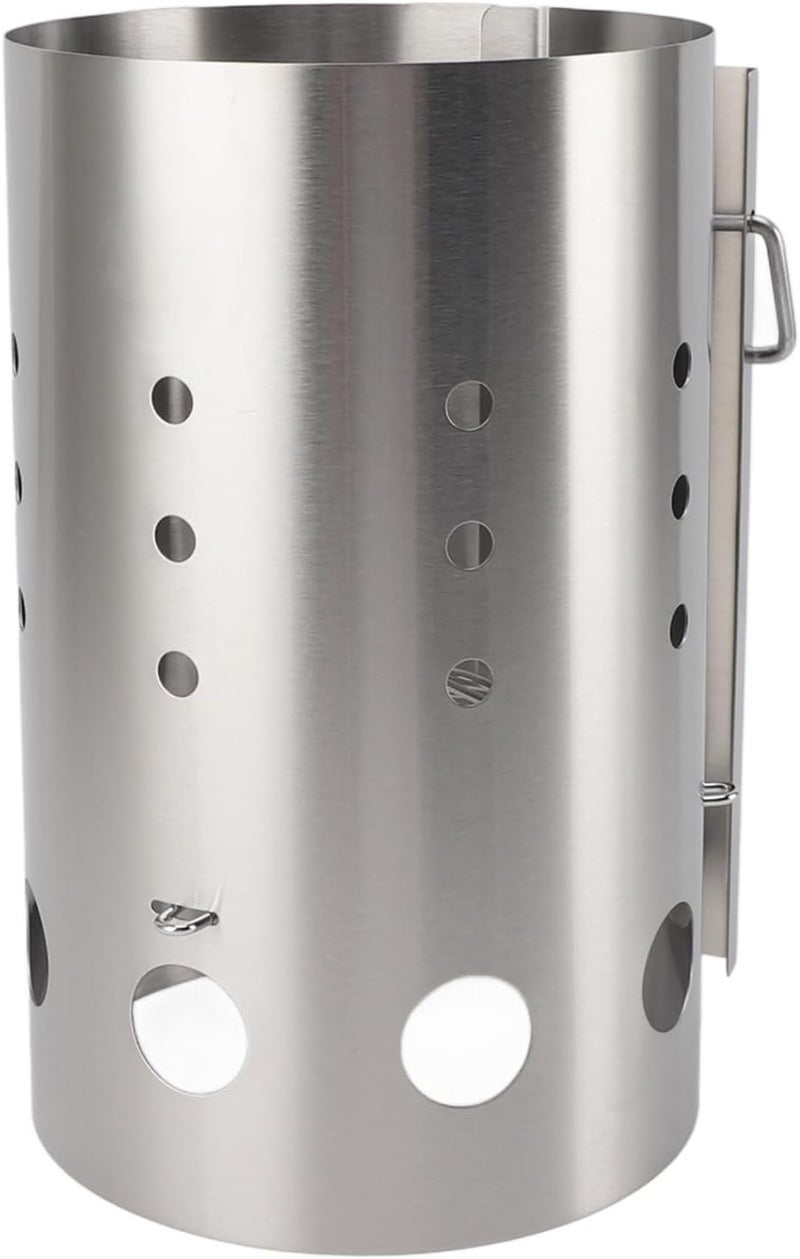 Zerodis Stainless Steel Chimney Starter BBQ Grill Lighter Barbecue Starter Grilling, Lightweight and Portable, Efficient Starting, Wide Range of Use, Multi Functional Use. - Image 4