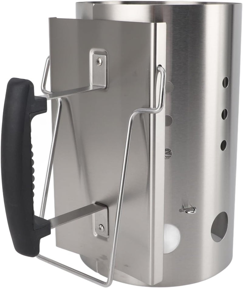 Zerodis Stainless Steel Chimney Starter BBQ Grill Lighter Barbecue Starter Grilling, Lightweight and Portable, Efficient Starting, Wide Range of Use, Multi Functional Use. - Image 5