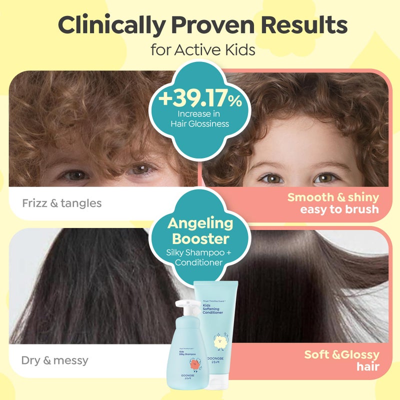 GOONGBE Kids Detangling Conditioner â€“ Silicone-Free Softening for Frizzy Tangle-Prone Hair â€“ Lightweight Non-Greasy with Triple Oil Complex (Macadamia, Sunflower, Oat), Allergen-Free 6.76 fl oz - Image 3