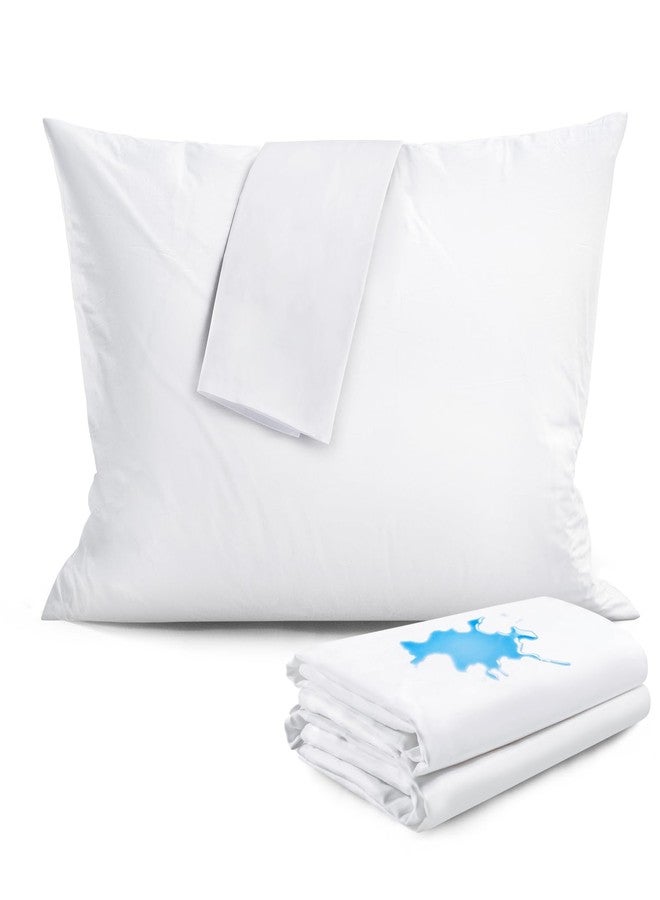 FAUNNA Waterproof Zippered Pillow Protectors,100% Cotton Standard Size Pillow Covers,Anti-Dust,Stain and Sweat Resistant,Ultra Soft and Breathable Pillowcases(Upgraded) - Image 1