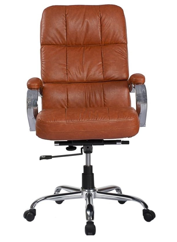 Haroth Soft FiberFilled Comfortable Chair Perfect for Relaxation and Support Ideal for Home Office Use 4 Brown