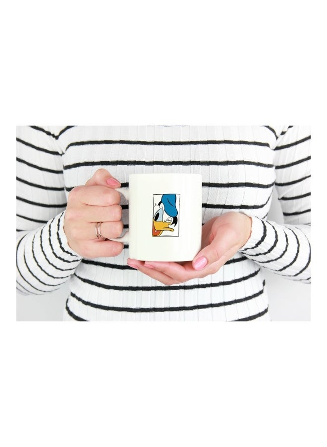 LOUD UNIVERSE Donald Duck Printed White Ceramic Coffee Mug  - Image 3