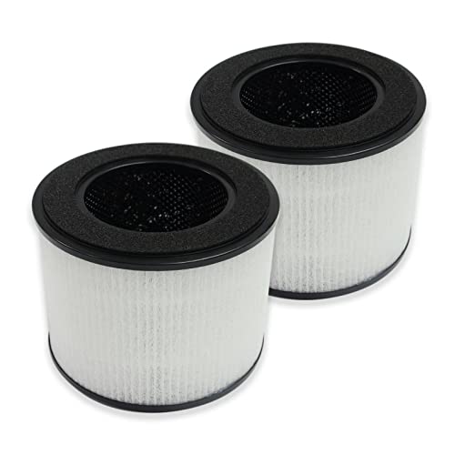 PUREBURG Replacement Filters Compatible with Clarifion AerClear ASAC20770101 Air Purifier 2Pack H13 HEPA Activated Carbon 2in1 4Stage Filtration Air Clean Dust VOCs